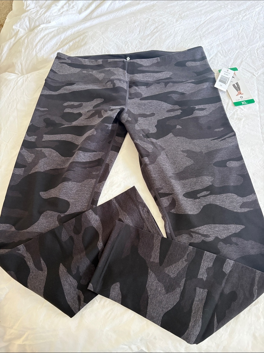 Tuff Athletics Black & Gray Active Leggings